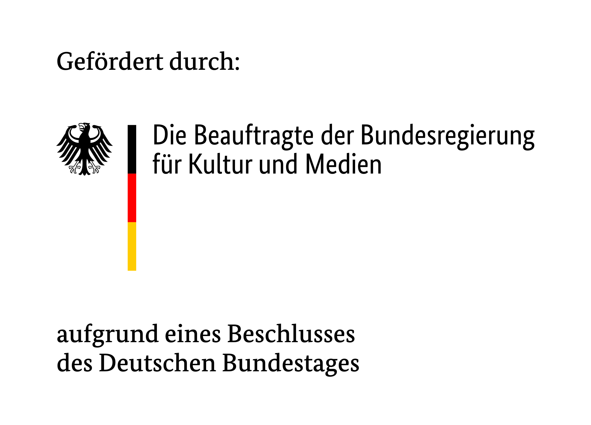 Logo der Bundesbeauftragten für Kultur und Medien mit Link zur Website